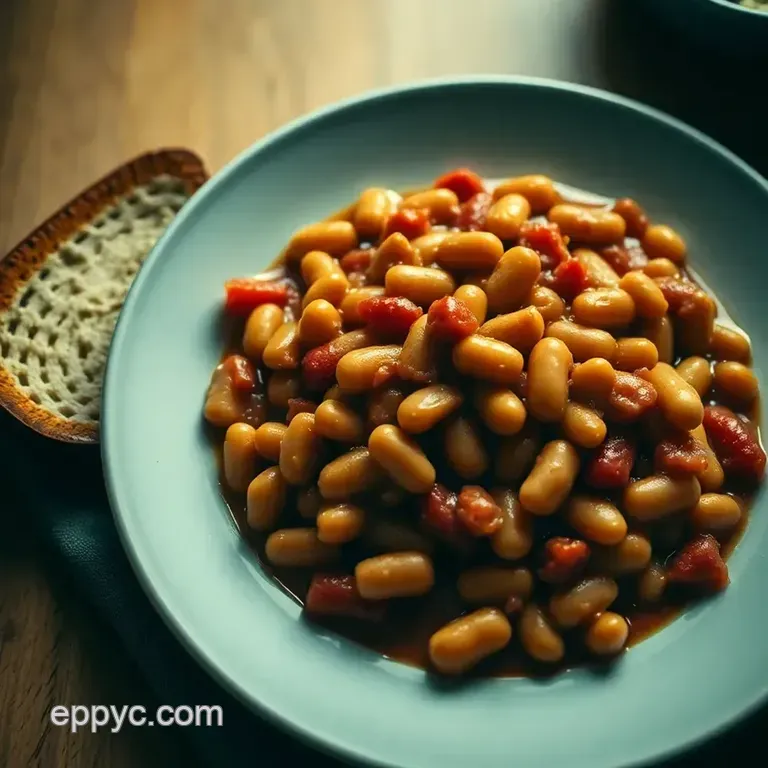 Classic British Baked Beans: Comfort on a Plate presentation