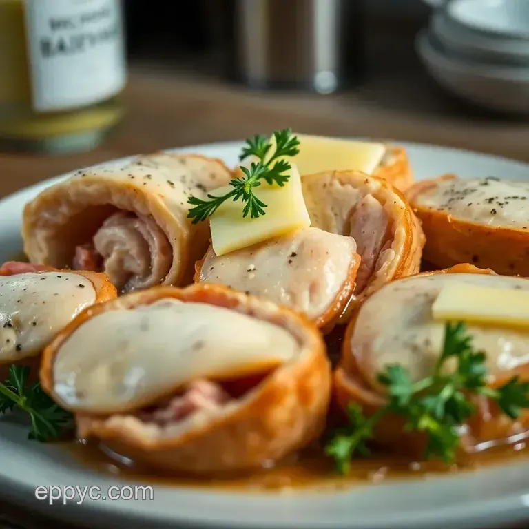 Classic Chicken Cordon Bleu: A Gourmet Delight at Home presentation