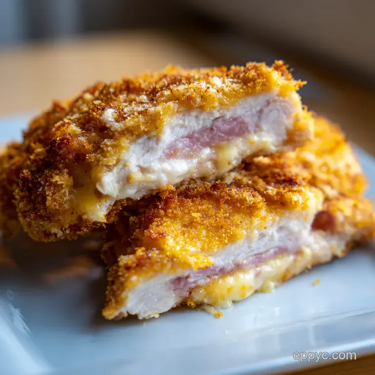 Classic Chicken Cordon Bleu with a Crispy Panko Crust