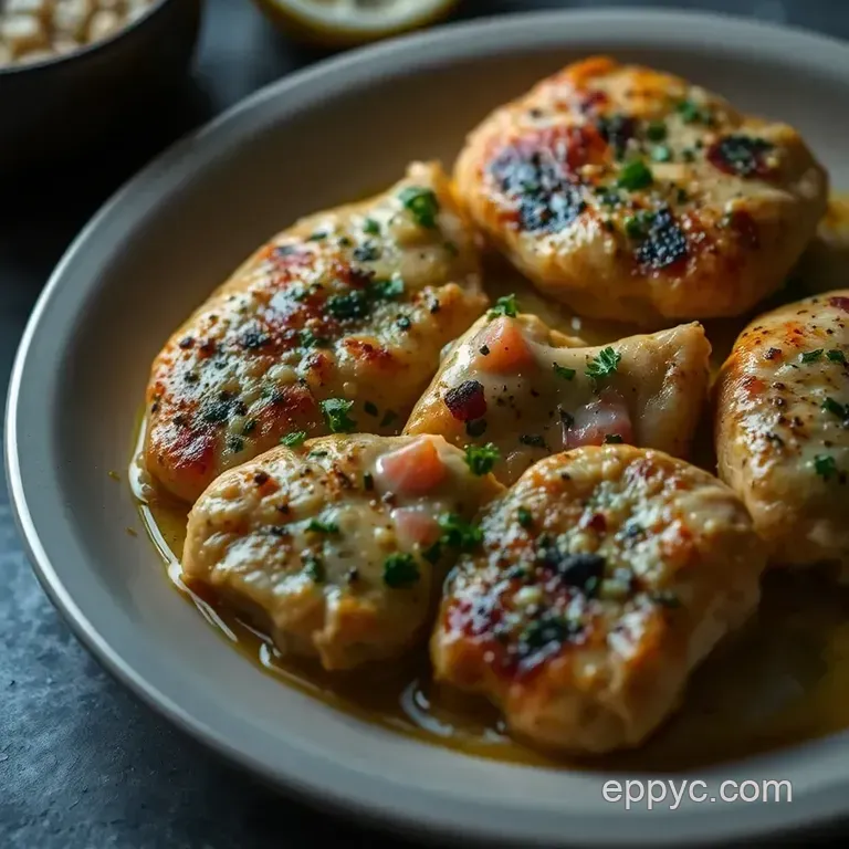 Classic Chicken Piccata: a Zesty Italian Delight presentation