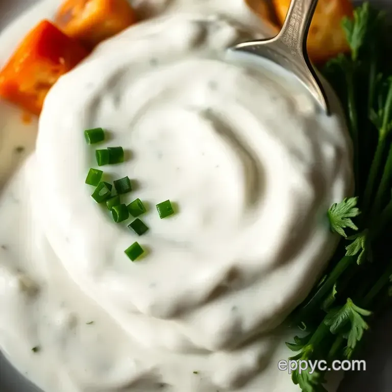 Classic Homemade Ranch Dressing presentation
