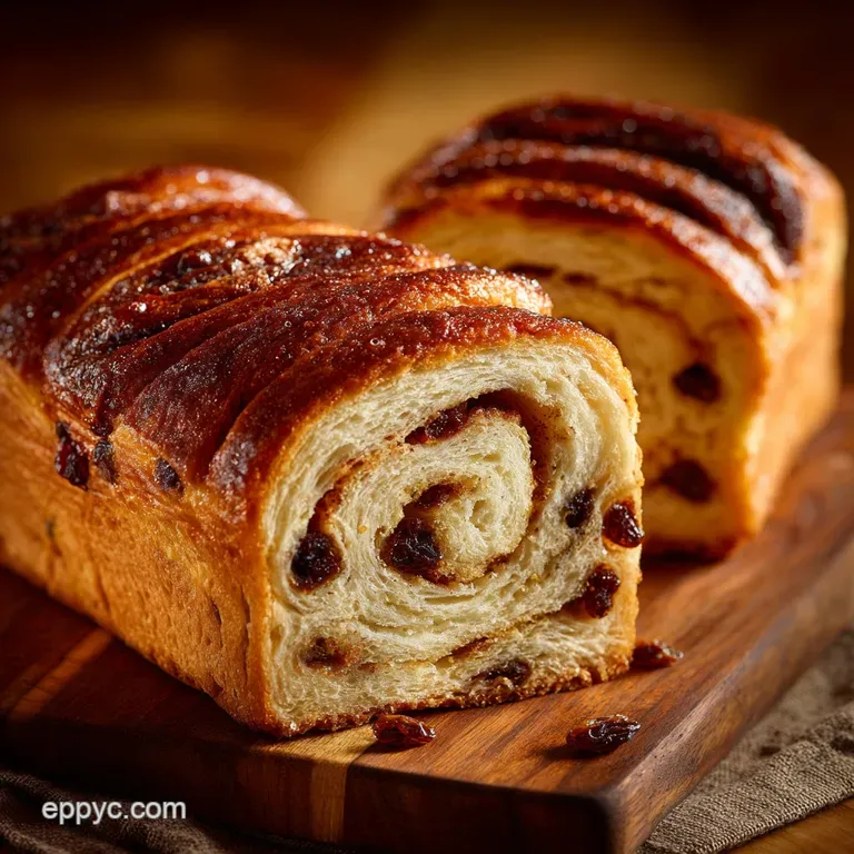 Raisin Cinnamon Bread the Ultimate Homestyle Swirl Loaf presentation