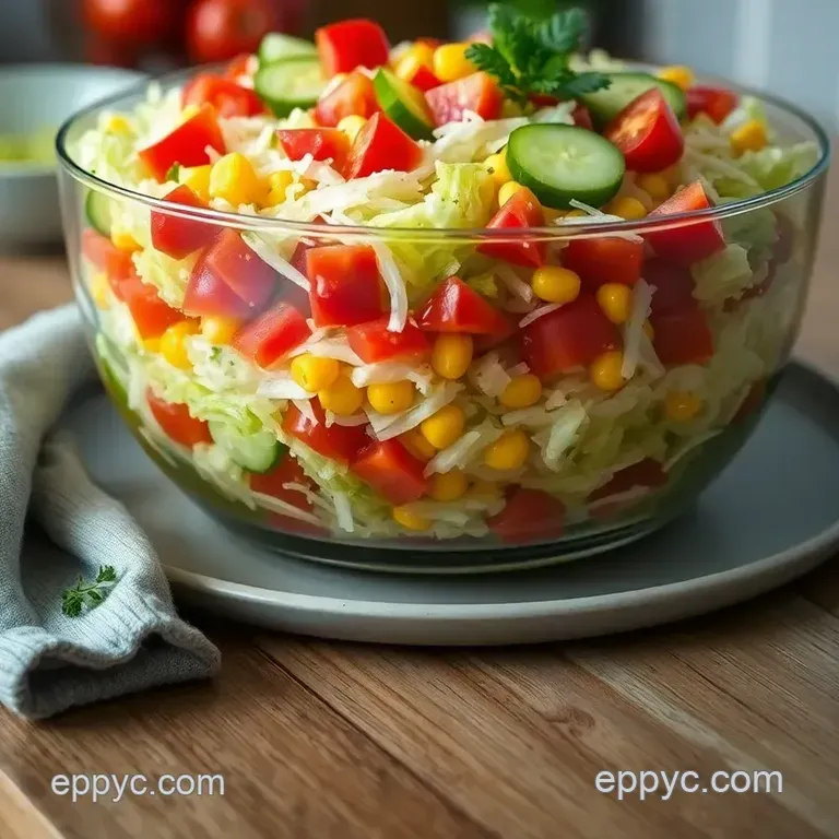 Classic Seven Layer Salad Recipe &ndash; a Refreshing Retro Delight presentation