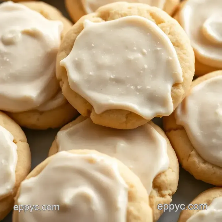 Classic Sugar Cookies with Creamy Vanilla Frosting presentation