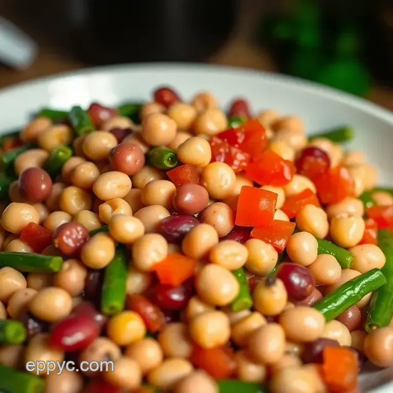 My Grandmother' s Colorful Three Bean Salad Recipe: Easy & Zesty!