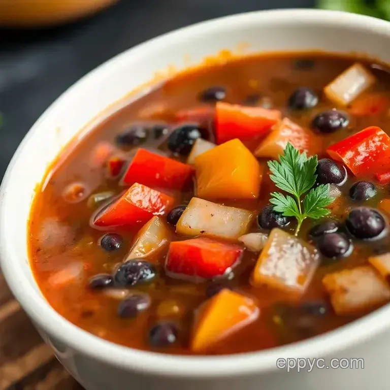 Flavorful & Healthy Easy Black Bean Soup