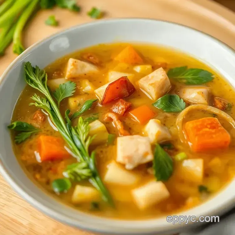 Hearty Vegetable Swamp Soup: a Nourishing Delight presentation