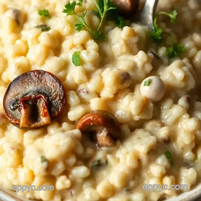 Quick & Creamy Mushroom Risotto: A Fast Comfort Classic presentation