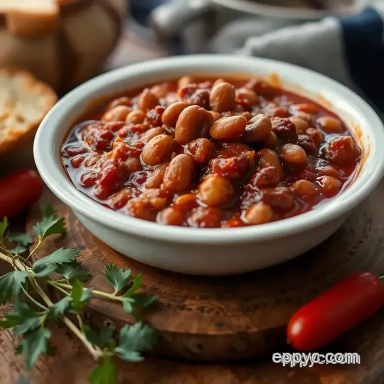 Trailblazer Chili: Hearty Bean Chili for Adventurous Days presentation