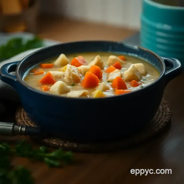 Cozy Chicken Pot Pie Soup: a Comforting Classic presentation
