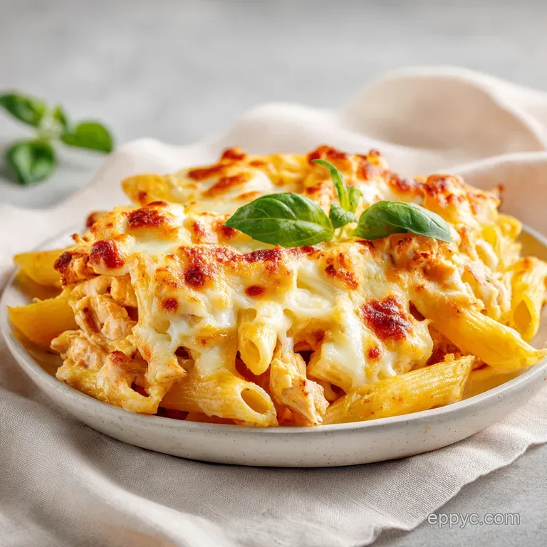 Crazy Good Chicken Pasta Casserole: Creamy and Cheesy