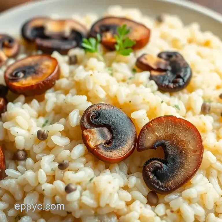 Creamy Arborio Rice Risotto with Wild Mushrooms