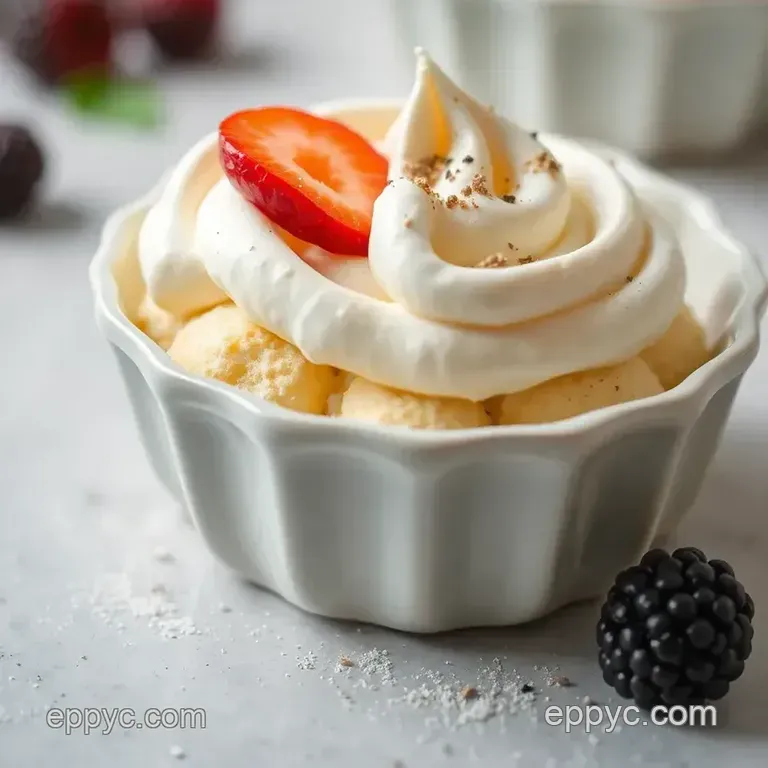 Creamy Berry Tart with Whipped Mascarpone presentation