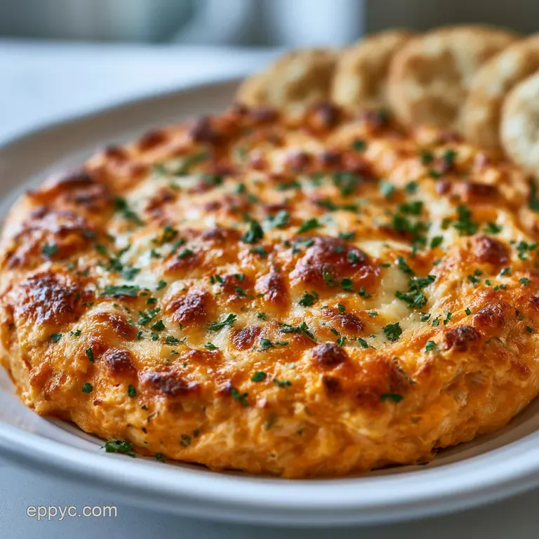 Shredded Buffalo Chicken Dip: Creamy and Golden