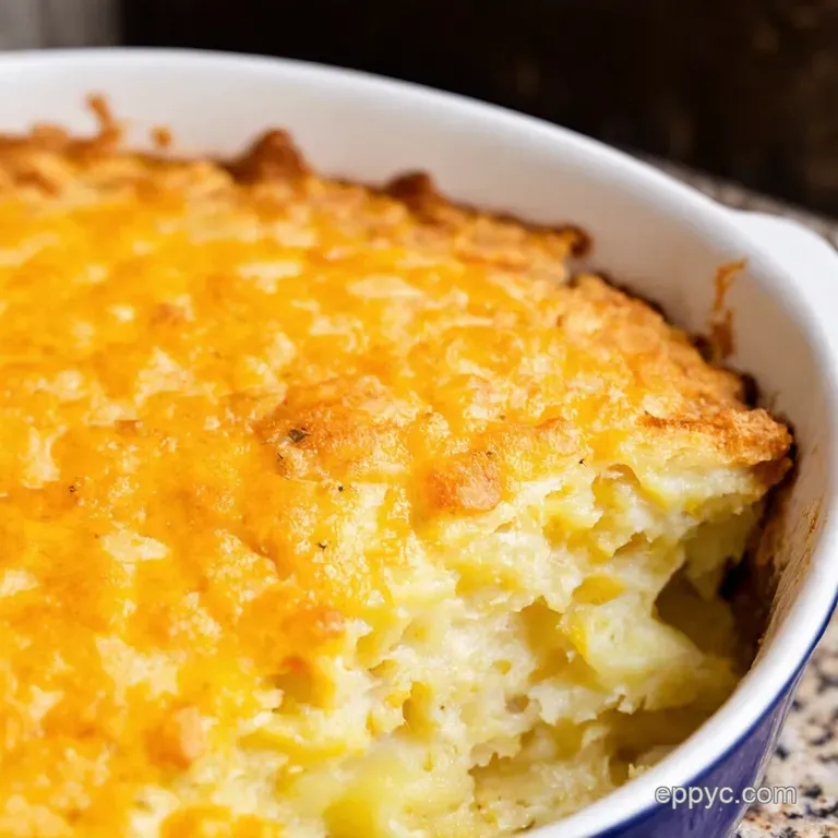 Creamy Cheesy Potato Casserole presentation