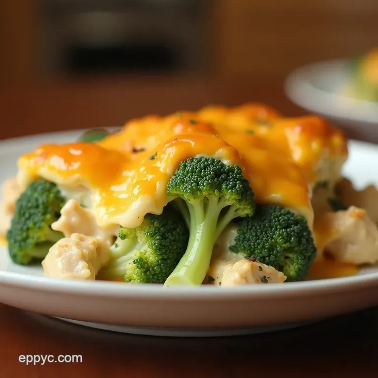 The Golden Crown Chicken Broccoli Bake Creamy Cheesy Comfort Perfected presentation