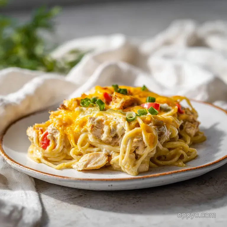 Creamy Chicken Spaghetti Bake