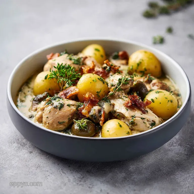 Creamy Chicken Stew: Rich and Velvety