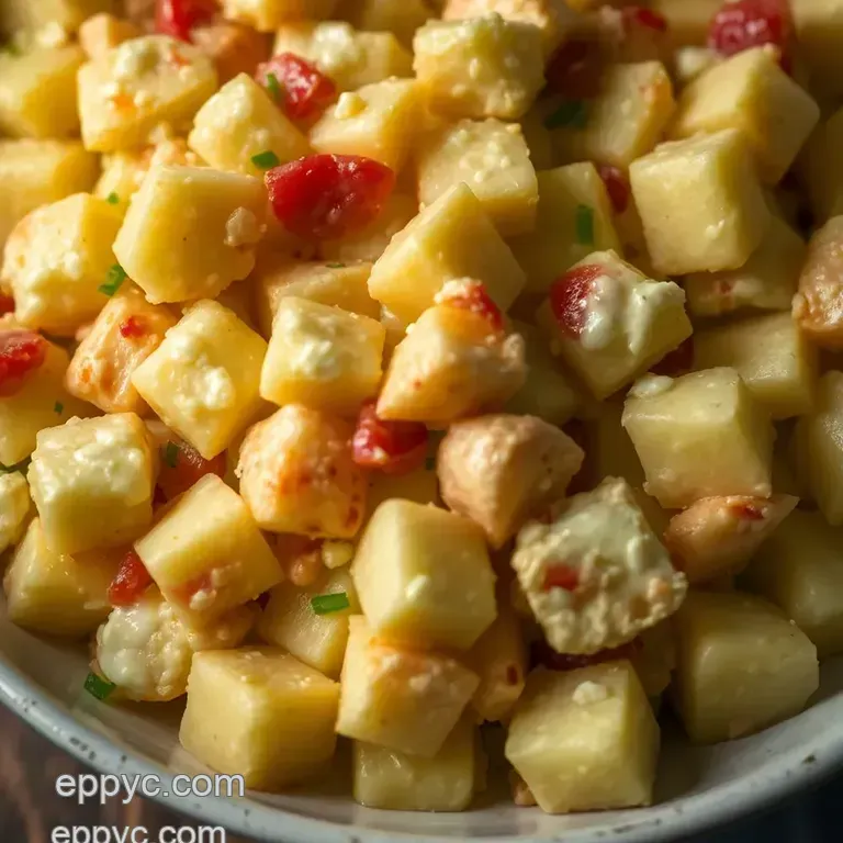 Creamy Classic Potato Salad with Hard-Boiled Eggs presentation