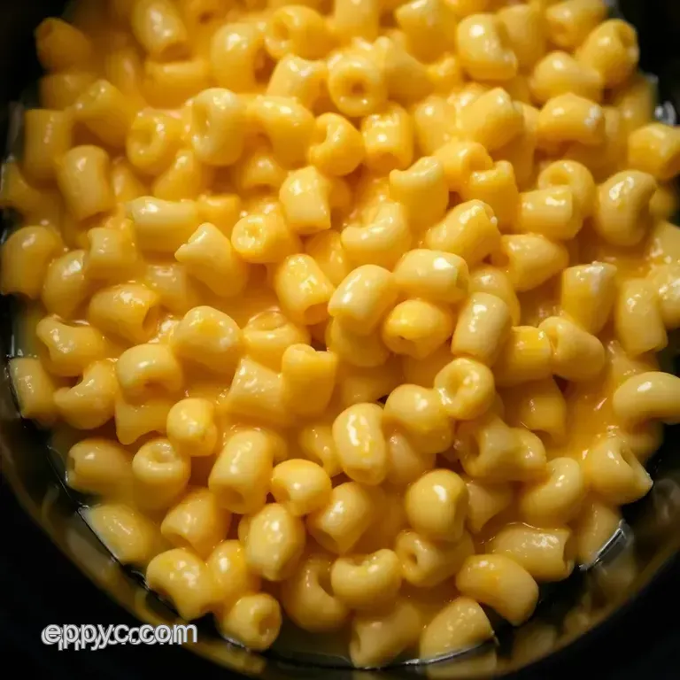 Creamy & Comforting Crock Pot Mac and Cheese Recipe presentation