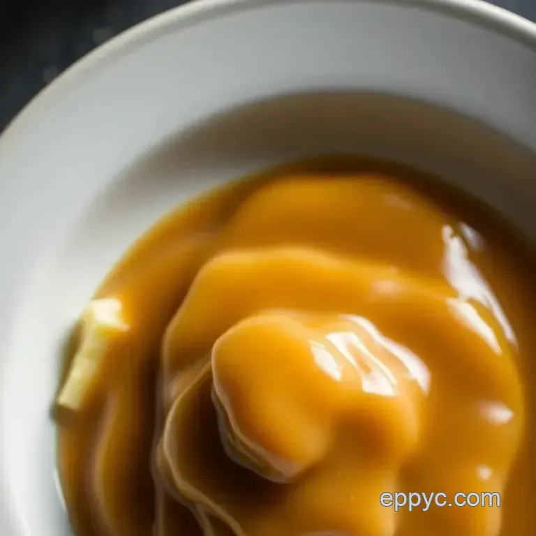 Creamy Condensed Milk Caramel Sauce presentation