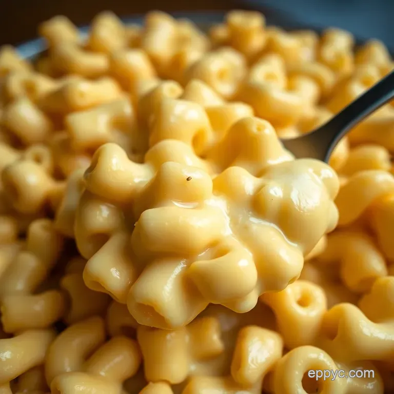 Creamy Dreamy Velveeta Mac & Cheese presentation