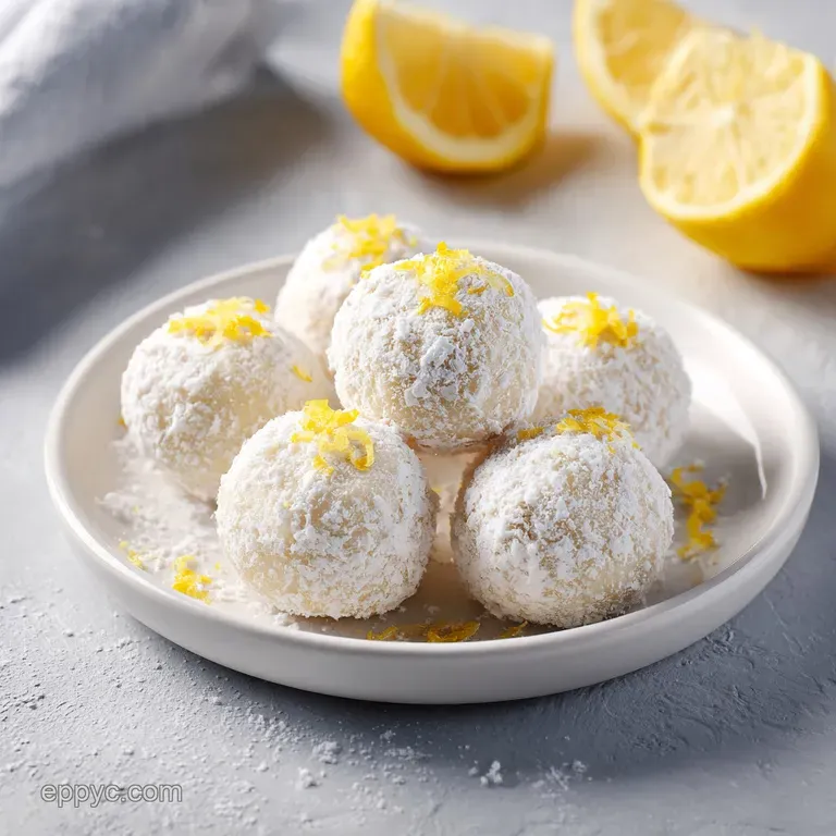 Small pale yellow spheres arranged on a dark slate board with fresh mint leaves and curls of white chocolate.
