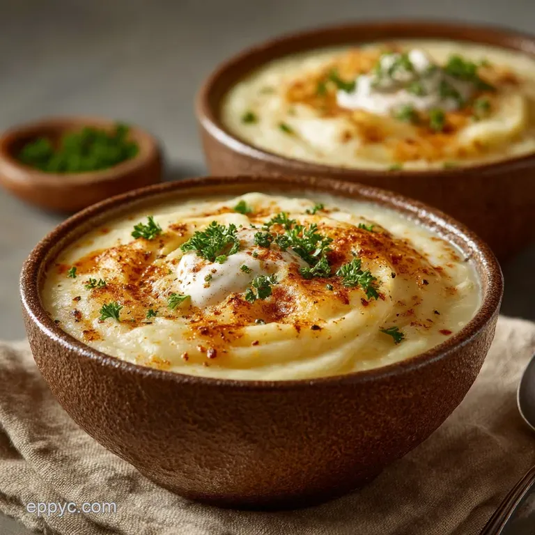 The Sunday Comfort Creamy Cheesy Mashed Potato Soup