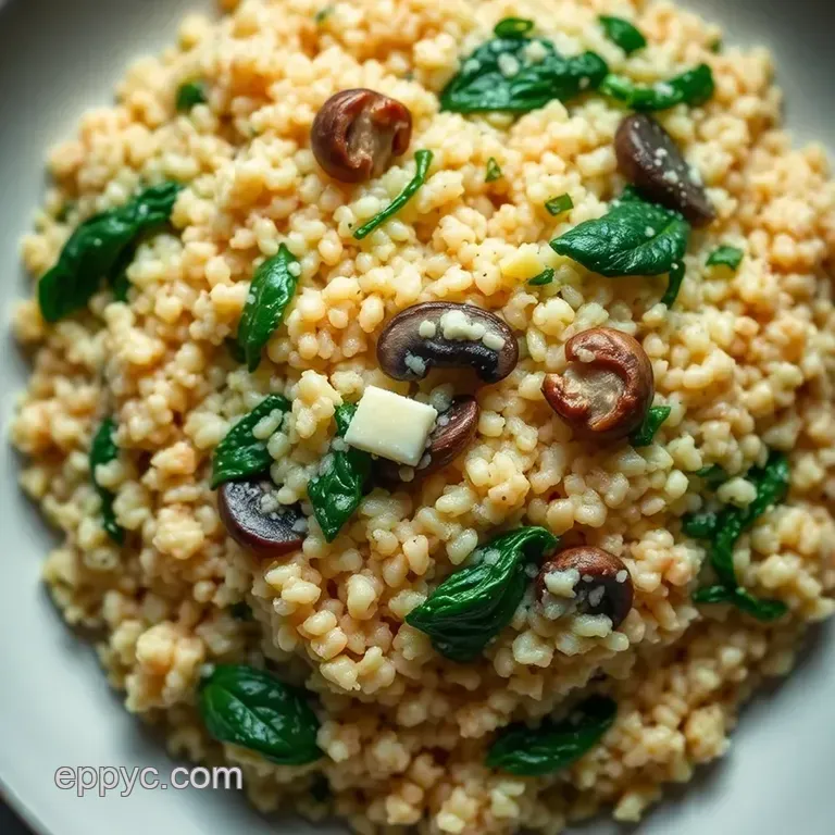 Creamy Quinoa Risotto: A Nutty Twist on Classic Comfort presentation