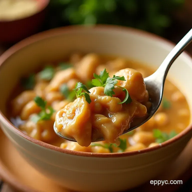 Set It and Forget It Creamy White Chicken Chili The Easiest Comfort Food presentation