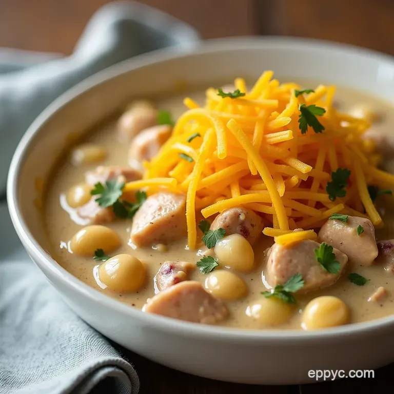 Easiest Slow Cooker White Chicken Chili Recipe with Cream Cheese