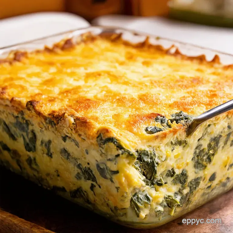 Creamy Spinach and Gruy&egrave;re Gratin a Proper Spinach Casserole presentation