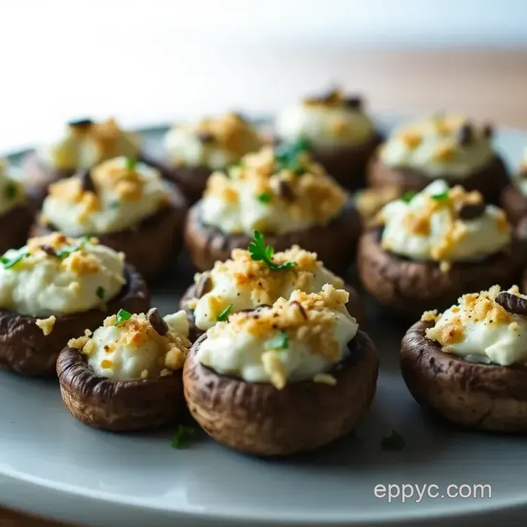 Creamy Stuffed Mushrooms with Cream Cheese