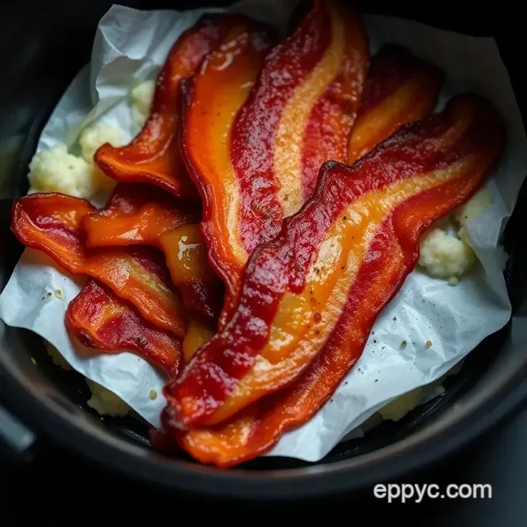 Crispy Air Fryer Bacon: Perfectly Cooked with Minimal Fuss presentation