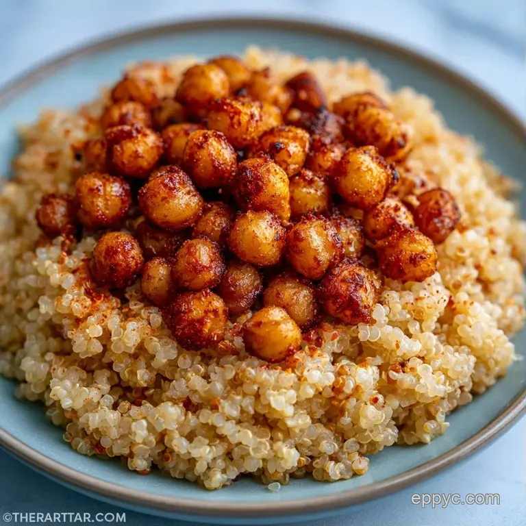 Vibrant bowls of fluffy grains topped with golden chickpeas, sliced avocado, and a drizzle of creamy tahini sauce.