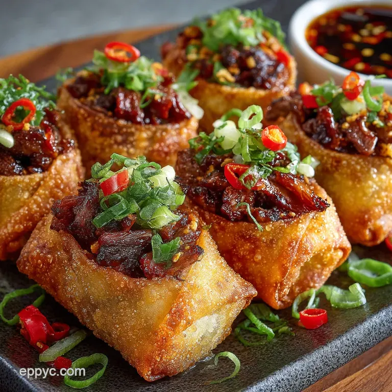 The Great British Chili Roll Crispy Beef Bean Appetizers with Smoked Cheddar