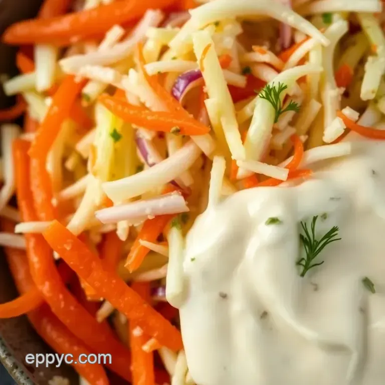 Crispy Coleslaw & Zesty Tartar Sauce: Perfect Partners for Fish Fry presentation