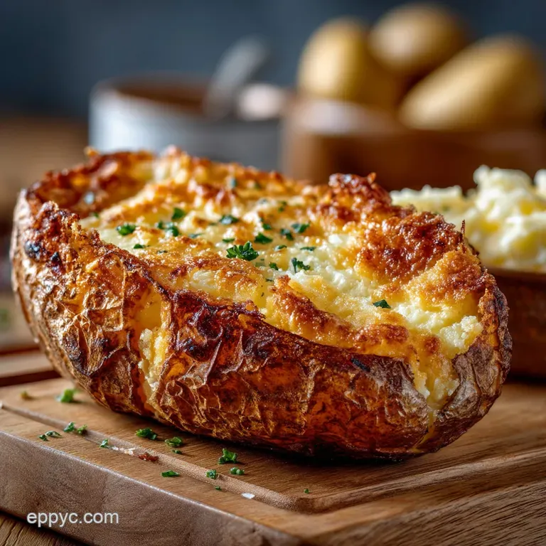 Perfect Crispy Baked Potato Skin The Fluffiest Jacket Potato Recipe