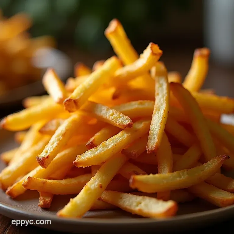 The Golden Standard Crispy OvenBaked Proper Chip Fries presentation