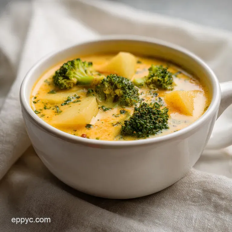 Crockpot Potato Broccoli Cheddar Soup: Creamy and Hearty