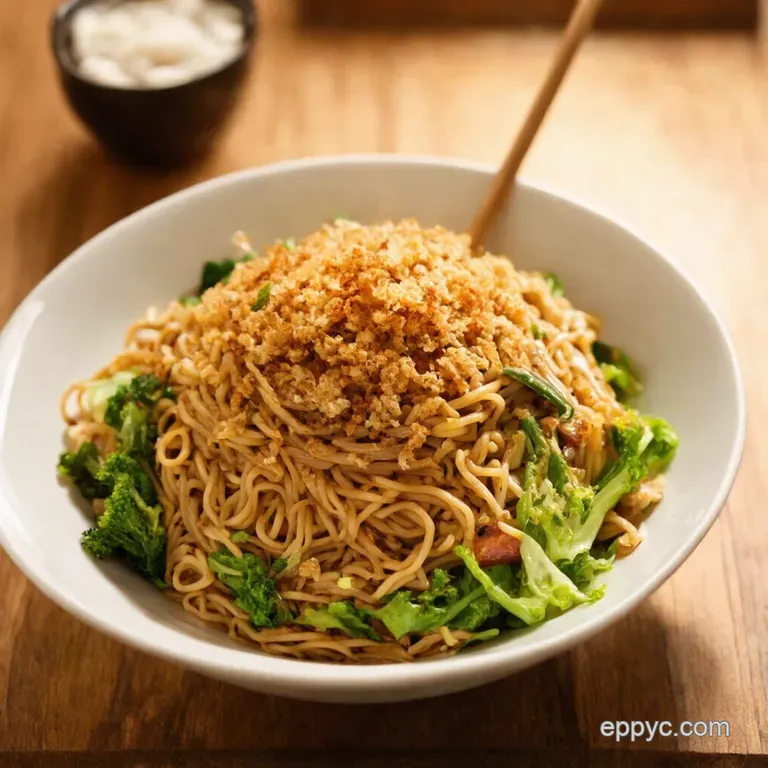 Crunchy Asian Ramen Salad a Right Proper Noodle Bowl presentation