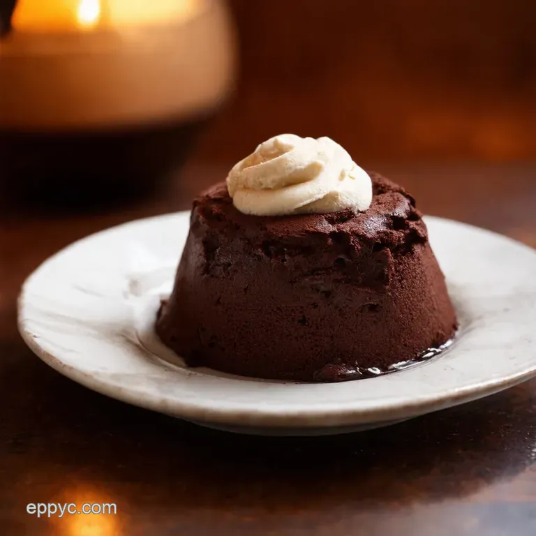 Death by Chocolate Homemade Pudding presentation