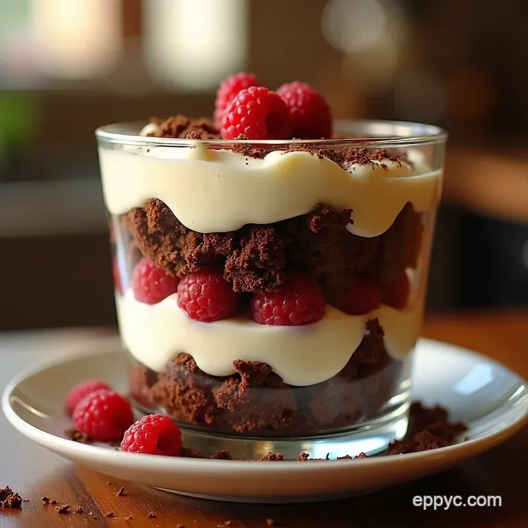 Death by Chocolate Trifle a Decadent Delight presentation