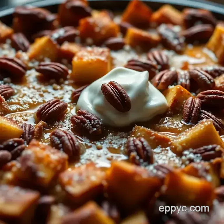 Decadent Caramelized Pecan French Toast Bake