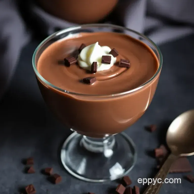 Decadent No-Bake Chocolate Mousse presentation