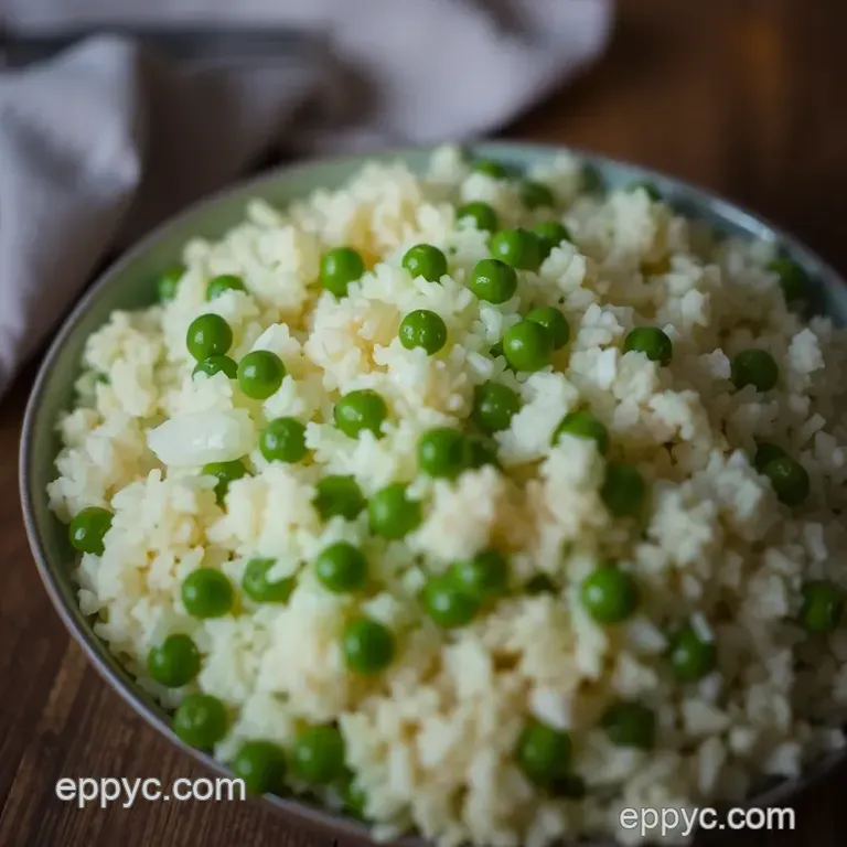 Decadent Parmesan and Pea Risotto presentation