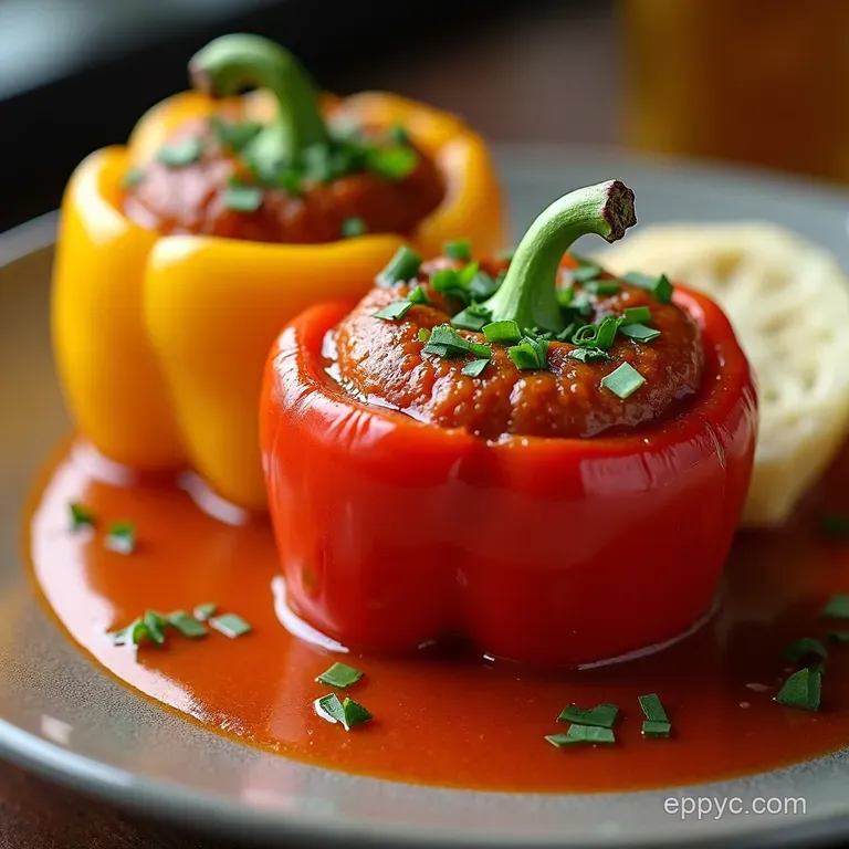 The Pub Lunch Classic Reimagined Hearty Deconstructed Stuffed Bell Pepper Soup
