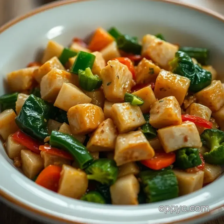 Delicious Alternatives: Classic Asian Stir-Fry with Shaoxing Substitute presentation