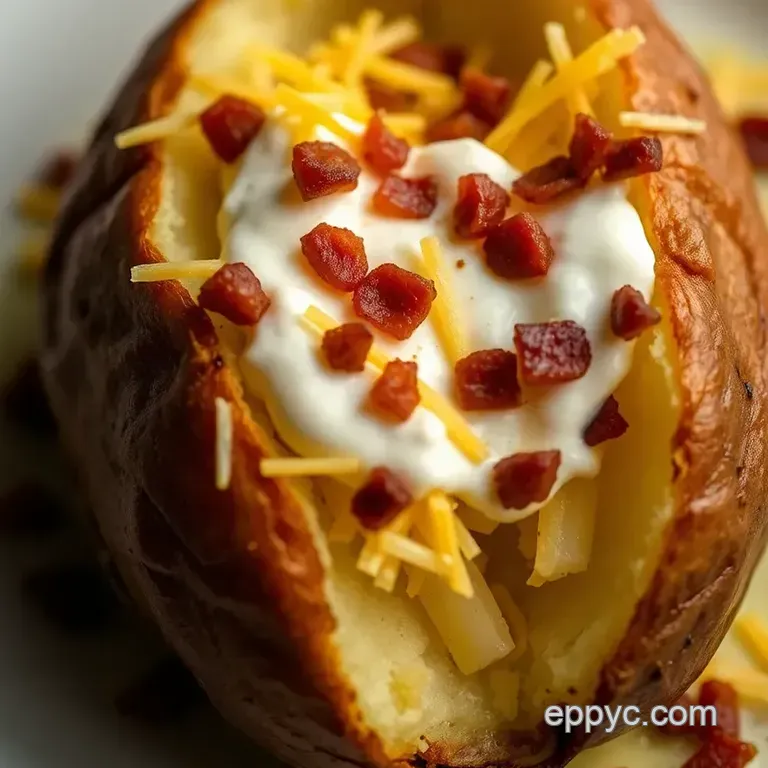 Deliciously Decadent Twice-Baked Potatoes presentation