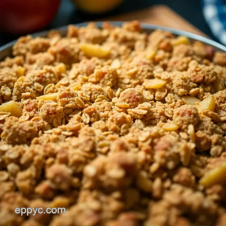 Deliciously Easy Apple Crisp presentation